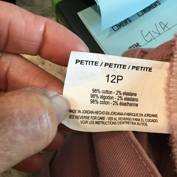 Gloria Vanderbilt Amanda Capris Stretch Denim Rose Pink Women's Size 12 Petite - Picture 8 of 8